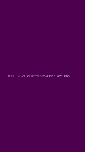Tampilan Antarmuka Aplikasi Togel Japan Link Daftar Semua Jenis Game Online - 2