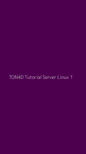 Tampilan Antarmuka Aplikasi Ton4d Tutorial Server Linux - 1