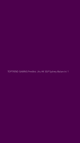 Tampilan Antarmuka Aplikasi Toptrend Gaming Prediksi Jitu Hk Sgp Sydney Malam Ini - 1
