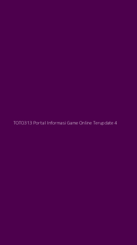 Tampilan Antarmuka Aplikasi Toto313 Portal Informasi Game Online Terupdate - 4