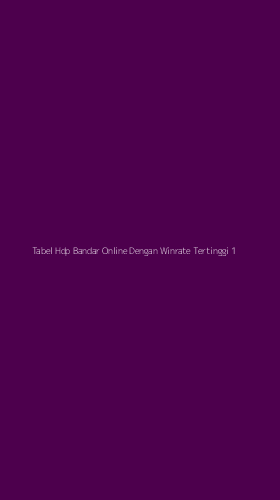 Tampilan Antarmuka Aplikasi Tabel Hdp Bandar Online Dengan Winrate Tertinggi - 1