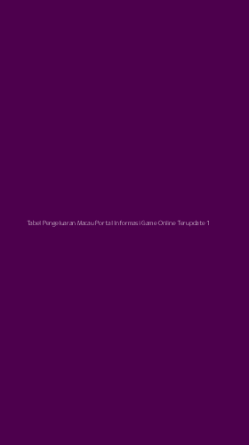 Tampilan Antarmuka Aplikasi Tabel Pengeluaran Macau Portal Informasi Game Online Terupdate - 1
