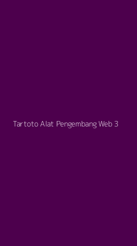 Tampilan Antarmuka Aplikasi Tartoto Alat Pengembang Web - 3