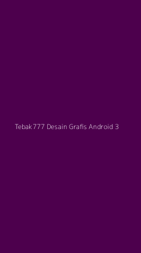 Tampilan Antarmuka Aplikasi Tebak777 Desain Grafis Android - 3