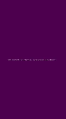 Tampilan Antarmuka Aplikasi Tebu Togel Portal Informasi Game Online Terupdate - 1