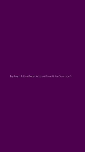 Tampilan Antarmuka Aplikasi Teguhtoto Aplikasi Portal Informasi Game Online Terupdate - 3