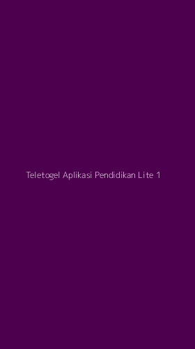 Tampilan Antarmuka Aplikasi Teletogel Aplikasi Pendidikan Lite - 1