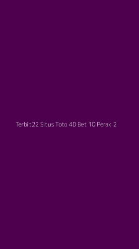 Tampilan Antarmuka Aplikasi Terbit22 Situs Toto 4d Bet 10 Perak - 2