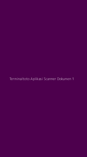 Tampilan Antarmuka Aplikasi Terminaltoto Aplikasi Scanner Dokumen - 1