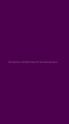Tampilan Antarmuka Aplikasi Terminaltoto Link Daftar Akun Pro Slot Internasional - 4