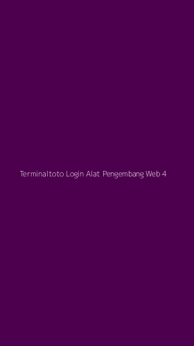 Tampilan Antarmuka Aplikasi Terminaltoto Login Alat Pengembang Web - 4