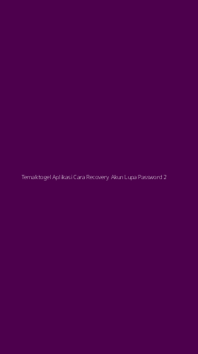 Tampilan Antarmuka Aplikasi Ternaktogel Aplikasi Cara Recovery Akun Lupa Password - 2