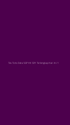 Tampilan Antarmuka Aplikasi Tes Toto Data Sgp Hk Sdy Terlengkap Hari Ini - 1