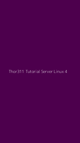 Tampilan Antarmuka Aplikasi Thor311 Tutorial Server Linux - 4