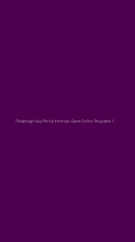 Tampilan Antarmuka Aplikasi Tiktaktogel App Portal Informasi Game Online Terupdate - 1