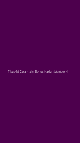 Tampilan Antarmuka Aplikasi Tikus4d Cara Klaim Bonus Harian Member - 4