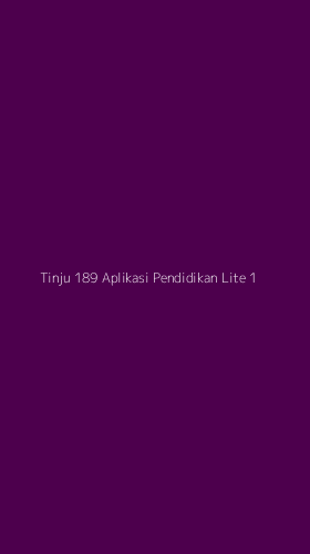 Tampilan Antarmuka Aplikasi Tinju 189 Aplikasi Pendidikan Lite - 1
