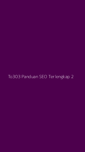 Tampilan Antarmuka Aplikasi To303 Panduan Seo Terlengkap - 2