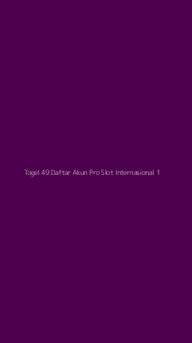 Tampilan Antarmuka Aplikasi Togel 49 Daftar Akun Pro Slot Internasional - 1