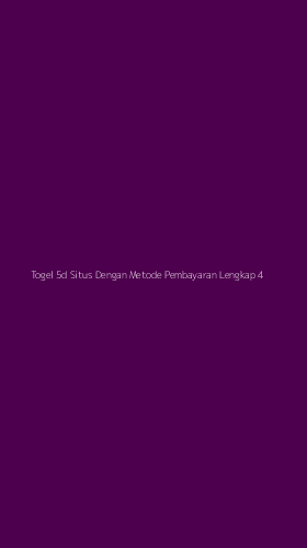 Tampilan Antarmuka Aplikasi Togel 5d Situs Dengan Metode Pembayaran Lengkap - 4