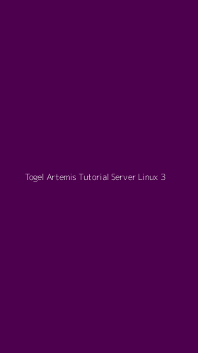 Tampilan Antarmuka Aplikasi Togel Artemis Tutorial Server Linux - 3