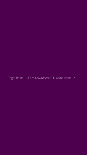 Tampilan Antarmuka Aplikasi Togel Bambu - Cara Download APK Game Resmi - 2