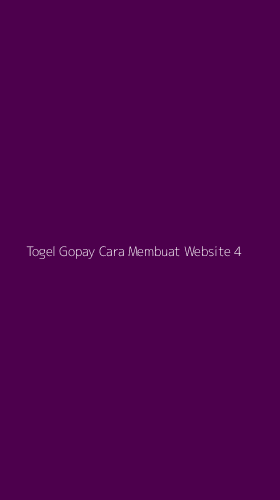 Tampilan Antarmuka Aplikasi Togel Gopay Cara Membuat Website - 4