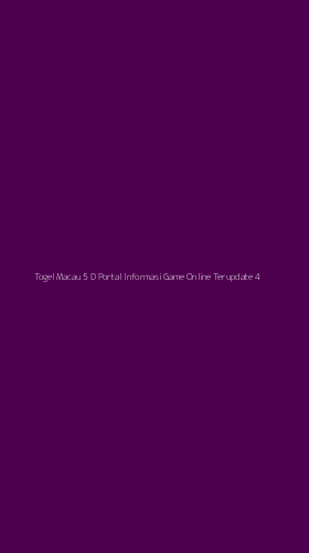 Tampilan Antarmuka Aplikasi Togel Macau 5 D Portal Informasi Game Online Terupdate - 4