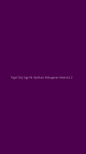 Tampilan Antarmuka Aplikasi Togel Sdy Sgp Hk Aplikasi Kebugaran Android - 2