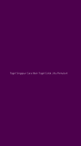 Tampilan Antarmuka Aplikasi Togel Singapur Cara Main Togel Colok Jitu Pemula - 4