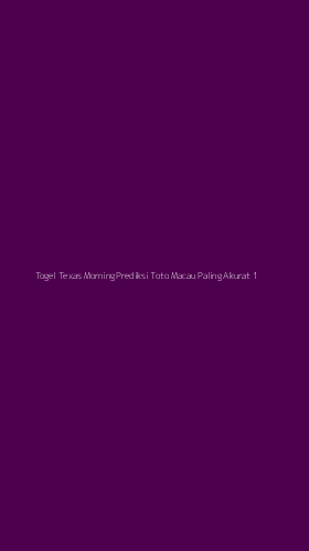 Tampilan Antarmuka Aplikasi Togel Texas Morning Prediksi Toto Macau Paling Akurat - 1