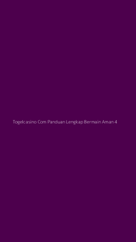 Tampilan Antarmuka Aplikasi Togelcasino Com Panduan Lengkap Bermain Aman - 4