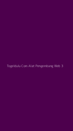 Tampilan Antarmuka Aplikasi Togeldulu Com Alat Pengembang Web - 3