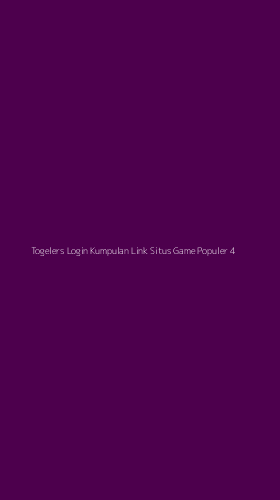Tampilan Antarmuka Aplikasi Togelers Login Kumpulan Link Situs Game Populer - 4