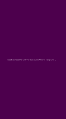 Tampilan Antarmuka Aplikasi Togelhok Wap Portal Informasi Game Online Terupdate - 2