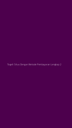 Tampilan Antarmuka Aplikasi Togeli Situs Dengan Metode Pembayaran Lengkap - 2