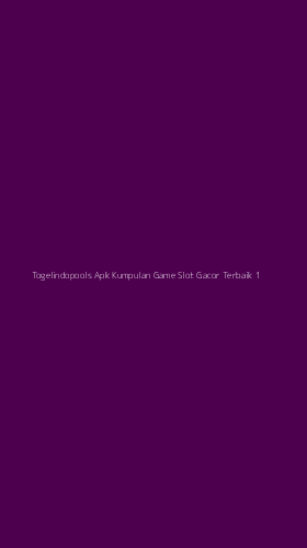 Tampilan Antarmuka Aplikasi Togelindopools Apk Kumpulan Game Slot Gacor Terbaik - 1
