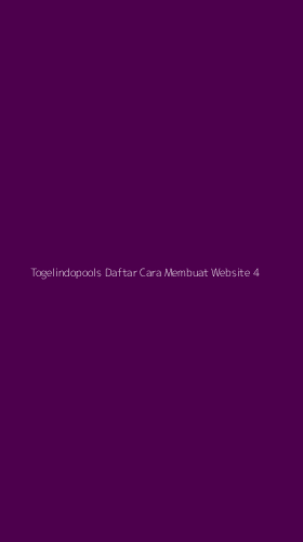 Tampilan Antarmuka Aplikasi Togelindopools Daftar Cara Membuat Website - 4