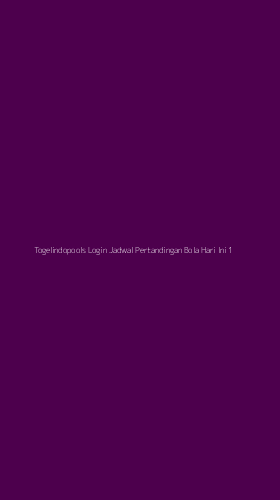 Tampilan Antarmuka Aplikasi Togelindopools Login Jadwal Pertandingan Bola Hari Ini - 1