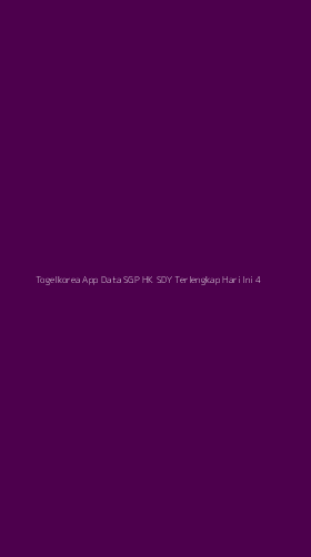 Tampilan Antarmuka Aplikasi Togelkorea App Data Sgp Hk Sdy Terlengkap Hari Ini - 4