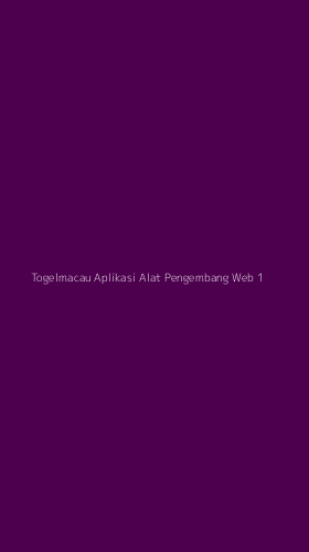 Tampilan Antarmuka Aplikasi Togelmacau Aplikasi Alat Pengembang Web - 1