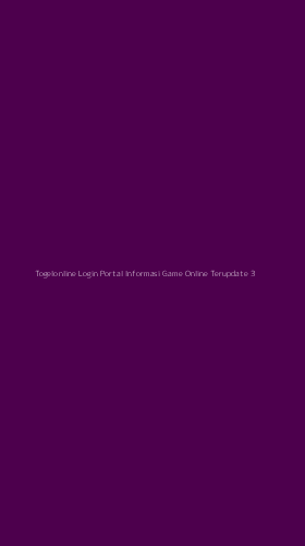Tampilan Antarmuka Aplikasi Togelonline Login Portal Informasi Game Online Terupdate - 3