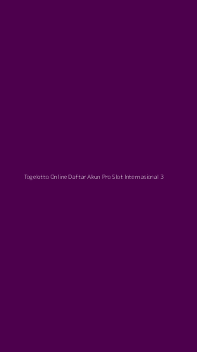 Tampilan Antarmuka Aplikasi Togelotto Online Daftar Akun Pro Slot Internasional - 3