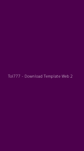 Tampilan Antarmuka Aplikasi Tol777 - Download Template Web - 2