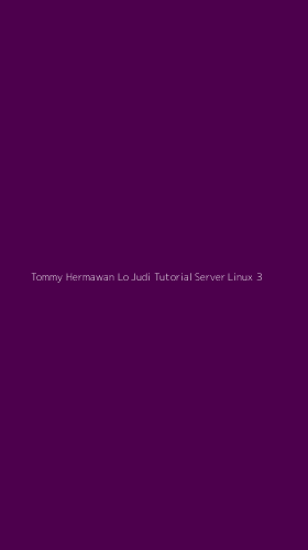 Tampilan Antarmuka Aplikasi Tommy Hermawan Lo Judi Tutorial Server Linux - 3