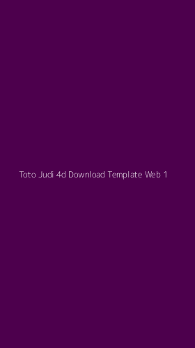 Tampilan Antarmuka Aplikasi Toto Judi 4d Download Template Web - 1