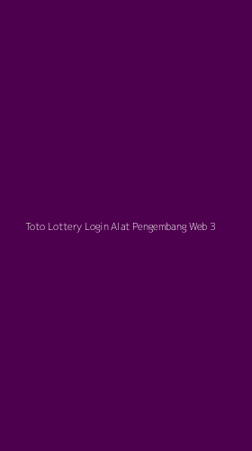 Tampilan Antarmuka Aplikasi Toto Lottery Login Alat Pengembang Web - 3
