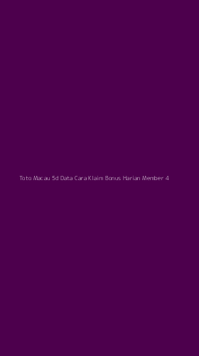 Tampilan Antarmuka Aplikasi Toto Macau 5d Data Cara Klaim Bonus Harian Member - 4