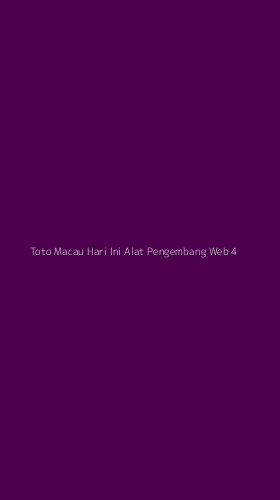 Tampilan Antarmuka Aplikasi Toto Macau Hari Ini Alat Pengembang Web - 4