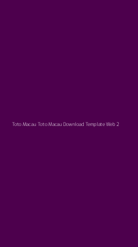 Tampilan Antarmuka Aplikasi Toto Macau Toto Macau Download Template Web - 2